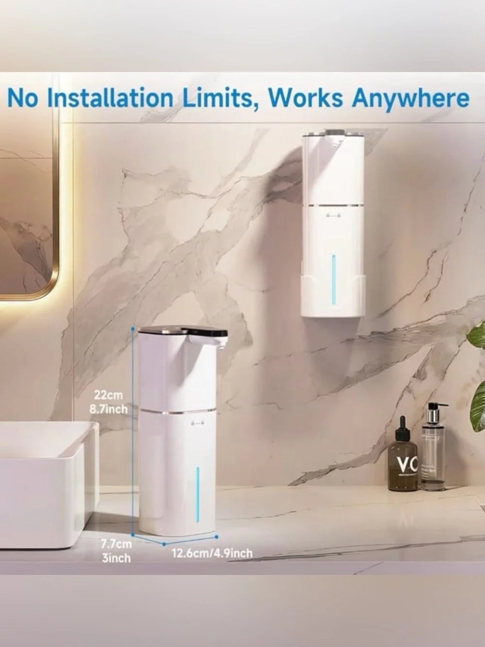 Upgraded Larger Capacity Automatic Dish Soap Dispenser Touchless